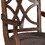 Brown and Dark Walnut Cross Back Arm Chairs (Set of 2) B062P182698