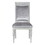 Grey and Platinum Upholstered Side Chairs (Set of 2) B062P182702