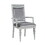 Grey and Platinum Upholstered Arm Chairs (Set of 2) B062P182703