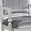 Grey and Platinum Upholstered Arm Chairs (Set of 2) B062P182703