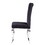 Black and Chrome Tight Back Side Chairs (Set of 2) B062P182704