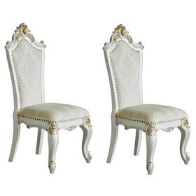 Butterscotch and Antique Pearl Side Chairs (Set of 2) B062P182706