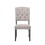 Beige and Weathered Grey Oak Tufted Back Side Chairs (Set of 2) B062P182709