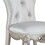 Cream and Golden Ivory Tufted Side Chairs (Set of 2) B062P182713