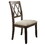 Beige and Salvage Brown Open Back Side Chairs (Set of 2) B062P182724