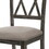 Beige and Weathered Grey Cross Back Side Chairs (Set of 2) B062P182726