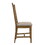 Tan and Weathered Oak Slat Back Side Chairs (Set of 2) B062P182731