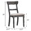 Light Brown and Weathered Grey Side Chairs (Set of 2) B062P182739