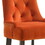 Orange and Weathered Oak Tufted Back Side Chairs (Set of 2) B062P182744