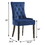 Blue and Weathered Oak Tufted Back Side Chairs (Set of 2) B062P182745