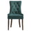 Green and Weathered Oak Tufted Back Side Chairs (Set of 2) B062P182746