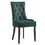 Green and Weathered Oak Tufted Back Side Chairs (Set of 2) B062P182746