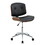 Black and Walnut Swivel Office Chair B062P182756