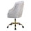 Vintage Cream and Gold Tufted Back Office Chair B062P182759