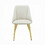 White and Gold Tight Back Side Chairs (Set of 2) B062P182770