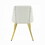 White and Gold Tight Back Side Chairs (Set of 2) B062P182770