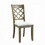 Beige and Rustic Oak Lattice Back Side Chairs (Set of 2) B062P182771