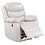 Beige Power Recliner with Pillow Top Arms B062P184509