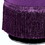 Purple Eggplant Round Ottoman with Fringe B062P184514