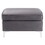 Grey Rectangle Ottoman B062P184516