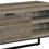 Rustic Oak and Black Coffee Table with Open Storage B062P185649