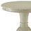 Antique White Accent Table with Pedestal Base B062P185650