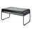 Concrete Grey and Black 1-shelf Coffee Table B062P185664