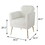 White and Gold Tight Back Accent Chair B062P185669