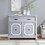 Grey 2-door Accent Cabinet with 1 Drawer B062P185706