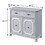 Grey 2-door Accent Cabinet with 1 Drawer B062P185706