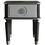 Charcoal and Light Grey End Table with 1 Drawer B062P185733