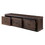 Walnut TV Stand with 3 Drawers B062P186407