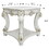 Antique Pearl End Table with Bottom Shelf B062P186419