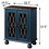 Antique Blue Console Table with Glass Doors B062P186428