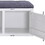 Grey and White Storage Bench B062P186438