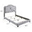 Grey Queen Panel Bed B062P186492