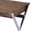 Weathered Oak and Chrome 2-drawer Writing Desk B062P186500