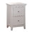 White 2-drawer Nightstand B062P186509