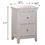 White 2-drawer Nightstand B062P186509