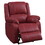 Red Power Recliner with USB Port B062P186517