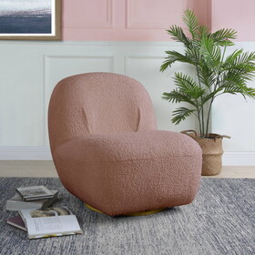 Pink Swivel Accent Chair B062P186524
