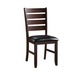 Black and Cherry Ladder Back Side Chairs (Set of 2) B062P186529