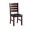 Black and Cherry Ladder Back Side Chairs (Set of 2) B062P186529