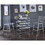 Clear and Chrome Armless Counter Height Chair (Set of 2) B062P186545