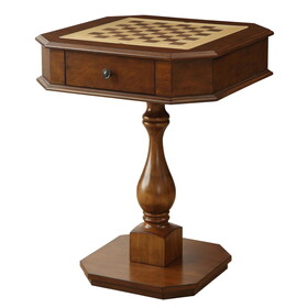 Cherry Game Table with 2 Drawer B062P186554