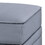 Grey Rectangle Storage Ottoman B062P186558