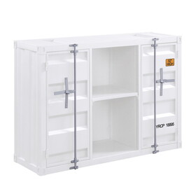 White Server with Open Shelving and 2 Cabinets B062P189068