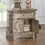 Antique Silver Nightstand with 1 Cabinet B062P189073