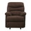 Chocolate Pillow Top Arms Recliner with Tufted Back B062P189118