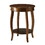 Walnut Round Side Table with Bottom Shelf B062P189129